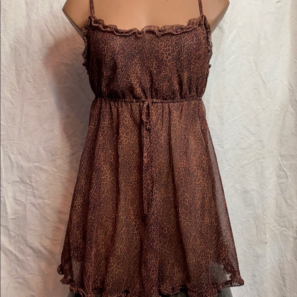 Vintage nighty or tunic animal print